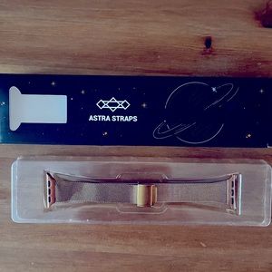Astra straps Aere stainless steel Apple Watch rose gold band